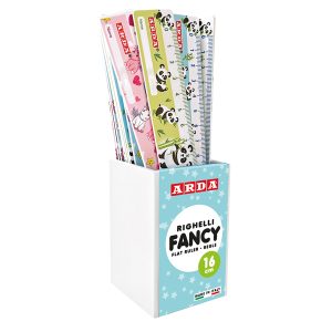 Righelli Fancy - 16 cm - fantasie assortite - Arda - barattolo 24 pezzi - immagine 1