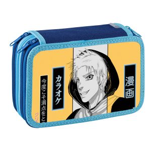 Astuccio 3 Zip Manga - 13 x 20 x 7,5 cm - fantasie assortite - Favorit - immagine 3