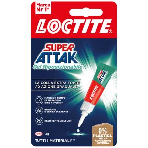Super Attak Gel Riposizionabile - 3 gr - trasparente - Loctite - immagine 1
