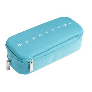 Astuccio 2 zip Monocromo -  21 x 5 x 9 cm - silicone/poliestere - colori assortiti - Pigna - immagine 5