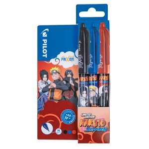 Set 3 pezzi Frixion Ball e Clicker Naruto - colori assortiti - Pilot - expo 12 pezzi - immagine 3