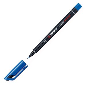 Pennarelli OHPen 841 universal permanente  - punta superfine 0,4mm - astuccio  4 colori - Stabilo - immagine 2