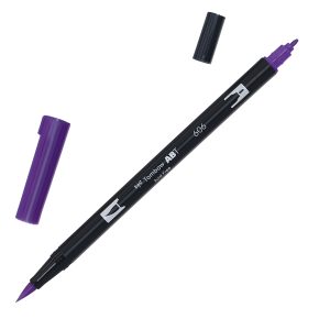 Pennarello Dual Brush N606 - violet - Tombow - immagine 1