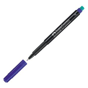 Pennarello Multimark universale permanente con gomma - punta fine 0,6mm - astuccio 8 colori - Faber Castell - immagine 4