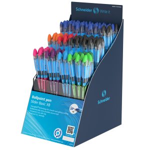 Penna sfera Slider Basic XB - colori assortiti - Schneider - expo 80 pezzi - immagine 1