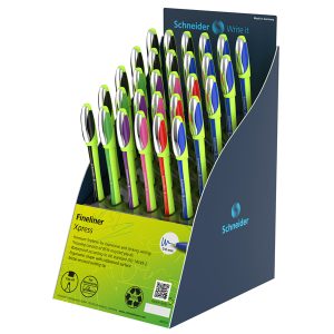 Fineliner premium Xpress 08 - colori assortiti - Schneider - expo 30 pezzi - immagine 1