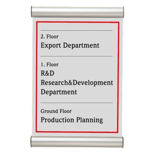 Porta targa appendibile Door Sign - A4 - 21 x 30 cm - Tecnostyl - immagine 1