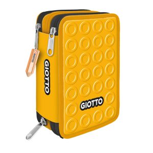 Astuccio 3 zip collezione Stilnovo - 19,5 x 7,5 x 12,9 cm - PL- colori neon assortiti - Giotto - immagine 3