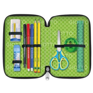 Astuccio 3 zip collezione Stilnovo - 19,5 x 7,5 x 12,9 cm - PL- colori neon assortiti - Giotto - immagine 5