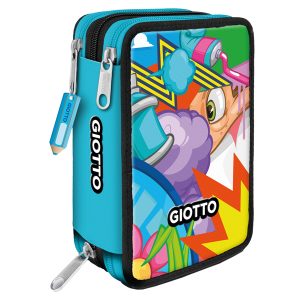 Astuccio 3 zip Young Street collection - 19,5 x 7,5 x 12,9 cm - PL - fantasie assortite - Giotto - immagine 3