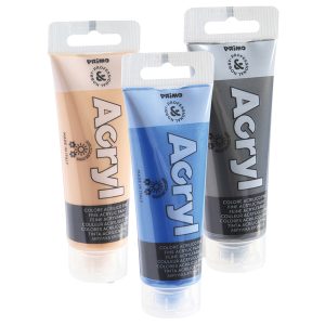 Colori Acryl - 75 ml - colori metal assortiti - Primo - astuccio 5 colori - immagine 2