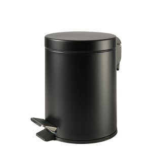 Pattumiera Premium - con pedale e vaschetta - 5 L - nero satinato - Perfetto - immagine 1