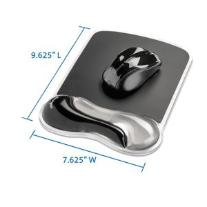 Tappetino Duo Gel - per mouse - fumo chiaro/scuro - Kensington - immagine 2
