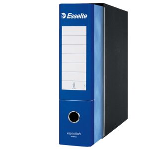 Registratore Essentials G75 - dorso 8 cm - protocollo 23x33 cm - blu - Esselte - immagine 3