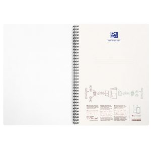 Maxiquaderno spiralato Rec'up - A4 - 5 mm - 180 fogli - 90 gr - colori assortiti - Oxford - immagine 5