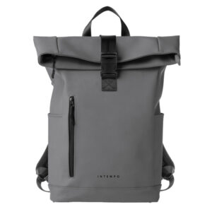 Zaino Roll-top Drop - 30 x 42 x 14 cm - gomma - grigio - In Tempo - immagine 1