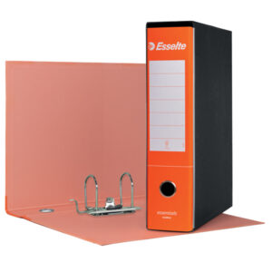 Registratore Essentials G75 - dorso 8 cm - protocollo 23x33 cm - arancione - Esselte - immagine 1