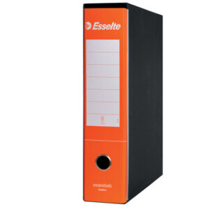 Registratore Essentials G75 - dorso 8 cm - protocollo 23x33 cm - arancione - Esselte - immagine 2