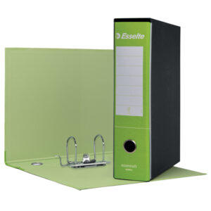 Registratore Essentials G75 - dorso 8 cm - protocollo 23x33 cm - verde chiaro - Esselte - immagine 1