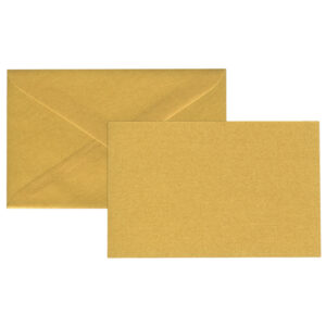 Biglietto natale neutro - con busta - 9 x 14 cm - oro - Rex Sadoch - immagine 1