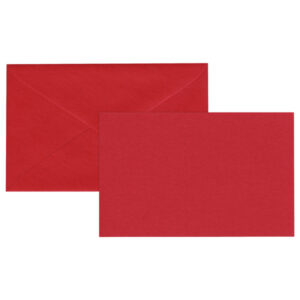 Biglietto natale neutro - con busta - 9 x 14 cm - rosso - Rex Sadoch - immagine 1