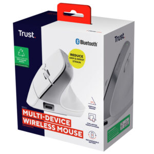 Mouse Ergonomico Bayo+ wireless - bianco - Trust - immagine 5