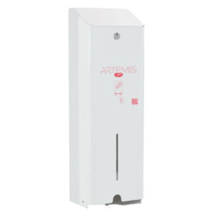 Dispenser assorbenti Artemis - 1 colonna - metallo verniciato - bianco - Mar Plast - immagine 1
