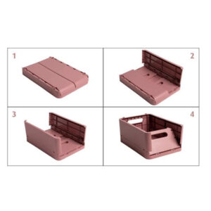 Scatola pieghevole The Smart Case mini Skandi - 18,8 x 13,8 x 9,5 cm - rosa antico - Exacompta - immagine 3