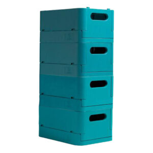 Scatola pieghevole The Smart Case midi Skandi  - 27,6 x 18,8 x 12 cm - blu pacifico - Exacompta - immagine 4
