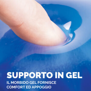 Mousepad con poggiapolsi in gel - blu trasparente - Fellowes - immagine 3