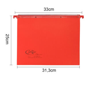Cartella sospesa Joker - cassetto - interasse 33 cm - fondo V - 31,3 x 25 cm - rosso - Bertesi - immagine 2