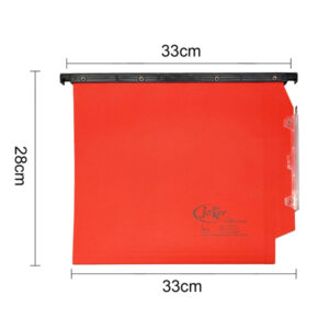 Cartella sospesa Joker - armadio - interasse 33 cm - fondo V - 33 x 28 cm - rosso - Bertesi - immagine 2