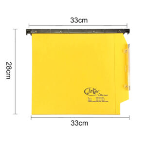 Cartella sospesa Joker - armadio - interasse 33 cm - fondo V - 33 x 28 cm - giallo - Bertesi - immagine 2