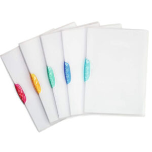 Cartelline con clip Swingclip - PPL - 22x31 cm - clip colorata - trasparente - Durable - conf. 5 pezzi - immagine 2