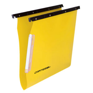 Cartella sospesa Cartesio PP - armadio - PPL - interasse 33 cm - fondo V - 32,6 x 28 cm - colori assortiti - Bertesi - immagine 3