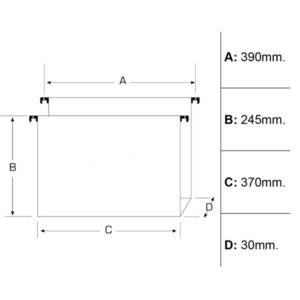 Cartella sospesa Avana - cassetto - interasse 39 cm - fondo U - 37 x 24,5 cm - avana - Bertesi - immagine 3