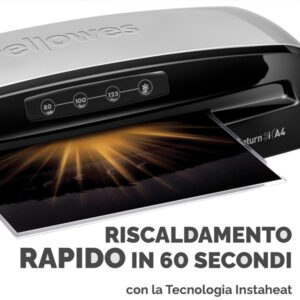 Plastificatrice Saturn 3I - A4 - a caldo - Fellowes - immagine 2