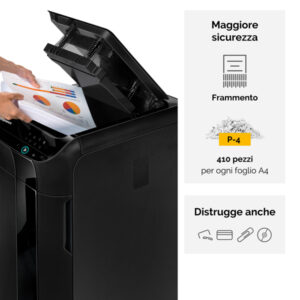 Distruggidocumenti AutoMax 350C - a frammenti - 68L - Fellowes - immagine 4
