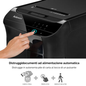 Distruggidocumenti AutoMax 550C - frammenti - 83Litri - Fellowes - immagine 4