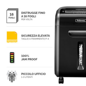 Distruggidocumenti 79CI - a frammenti - 23L - Fellowes - immagine 2