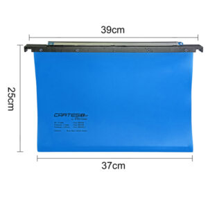 Cartella sospesa Cartesio PP - cassetto - PPL - interasse 39 cm - fondo U - 37 x 25 cm - blu - Bertesi - immagine 2