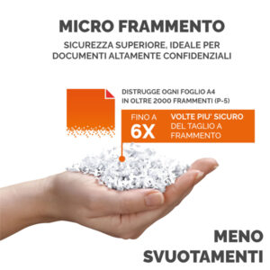 Distruggidocumenti Automax 600m - a microframmenti - 83lt - Fellowes - immagine 5