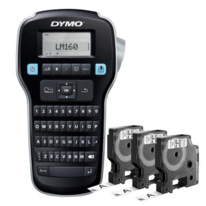 Promo pack etichettatrice Label Manager 160 - 3 nastri D1 12 mm nero / bianco inclusi - Dymo - immagine 2