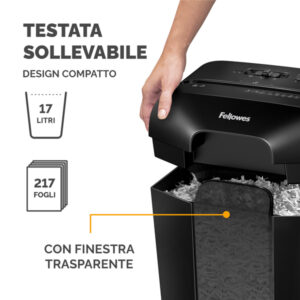 Distruggidocumenti LX 50 - a frammenti - Fellowes - immagine 5