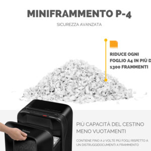 Distruggidocumenti LX 200 - a frammenti - Fellowes - immagine 3