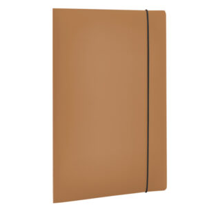 Cartellina 3 lembi HOLOS - PP - 25x35cm - marrone - Fellowes - immagine 1