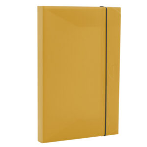 Cartellina 3 lembi HOLOS - PP - 25x35cm - giallo sabbia - Fellowes - immagine 1