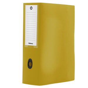 Scatola progetto Plus HOLOS - 25x35 cm - dorso 10 cm - giallo sabbia - Fellowes - immagine 1