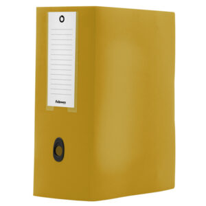 Scatola progetto Plus HOLOS - 25x35 cm - dorso 15 cm - giallo sabbia - Fellowes - immagine 1