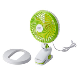 Miniventilatore a clip portatile - con cavo usb - 3 W - diametro 22 cm - 16,5 x 18,9 x 31 cm - CFG - immagine 1